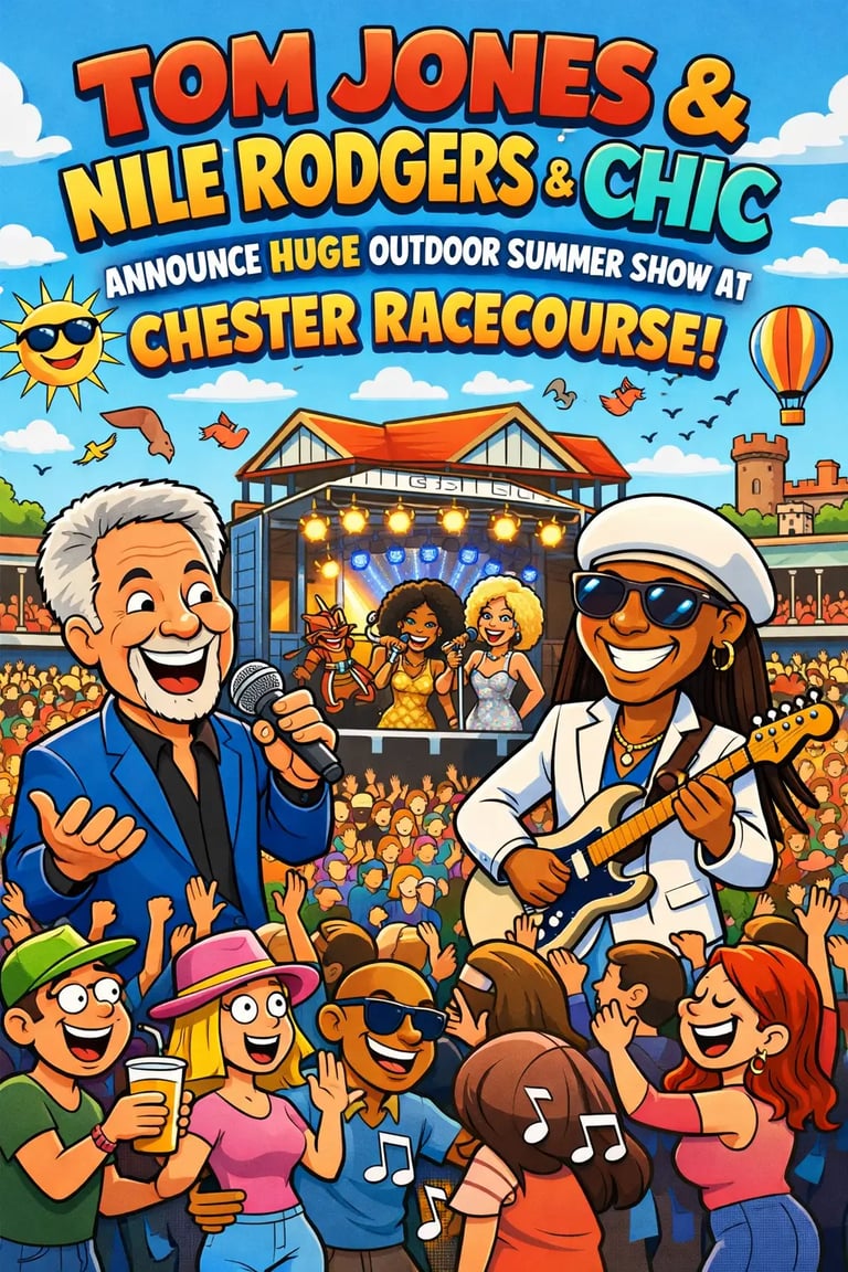 Tom Jones and Nile Rodgers & CHIC Unite for Epic Summer Concert at Chester Racecourse