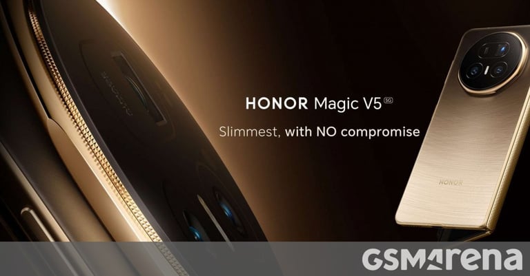 Honor Magic V5: Thinnest Foldable Phone with Major Battery and Camera Upgrades
