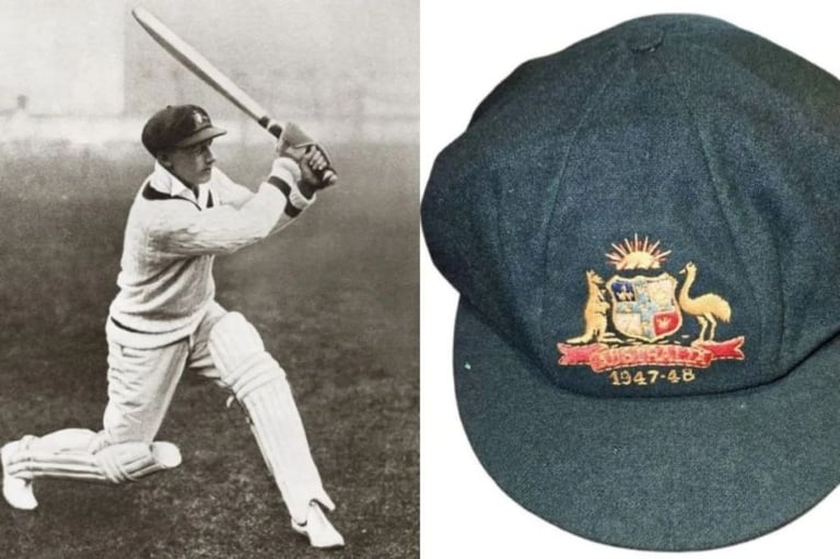 Bradman's Rare 1947-48 Baggy Green Cap Set to Break Auction Records