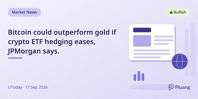 Bitcoin ETFs Poised to Outshine Gold Amid Unwinding Hedge Pressures, Claims JPMorgan