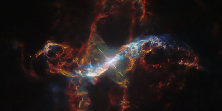 Stunning Hubble Timelapse Reveals Explosive Beauty of R Aquarii's Dueling Stars