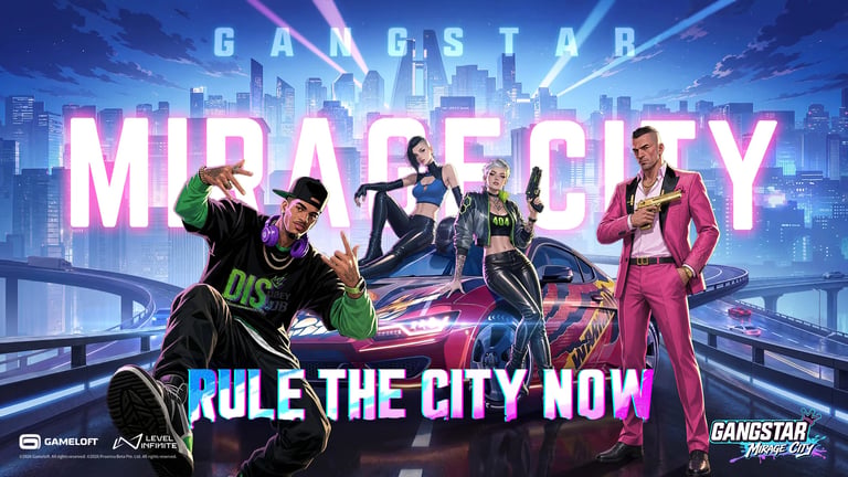 Gangstar Mirage City Pre-Registrations Open: Join Factions, Unlock Rewards in New Gameloft RPG