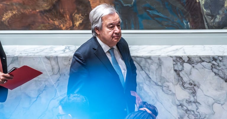 UN Chief Urges Ceasefire, Warns of Gaza Humanitarian Crisis at Rafah Border Visit