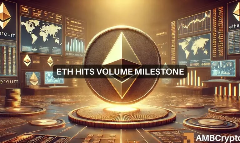 Ethereum's On-Chain Volume Hits $183.74B in November, NFT Marketplaces Fuel Surge