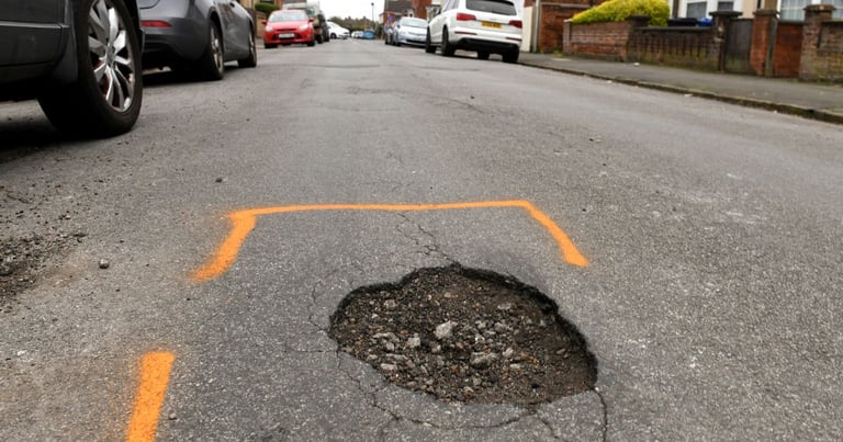 UK Pothole Crisis Escalates: Reports Surge to Record High Amid Climate Change Impact