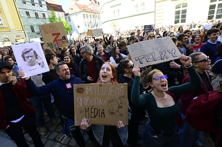 Czech Media Reform Sparks Outcry: Independence Threatened, Protests Mount Against Government's Plan