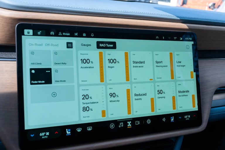 Rivian Unveils RAD Tuner for 2026 Models: Customize Your Drive with 16 Custom Profiles