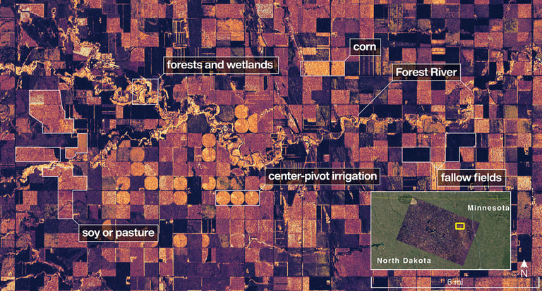 NISAR Satellite Unveils First Detailed Radar Images of U.S. Landscapes Ahead of November Science Launch