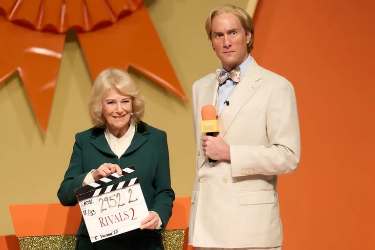 Queen Camilla Honors Jilly Cooper, Visits 'Rivals' Set as Series Gears Up for 2026 Release