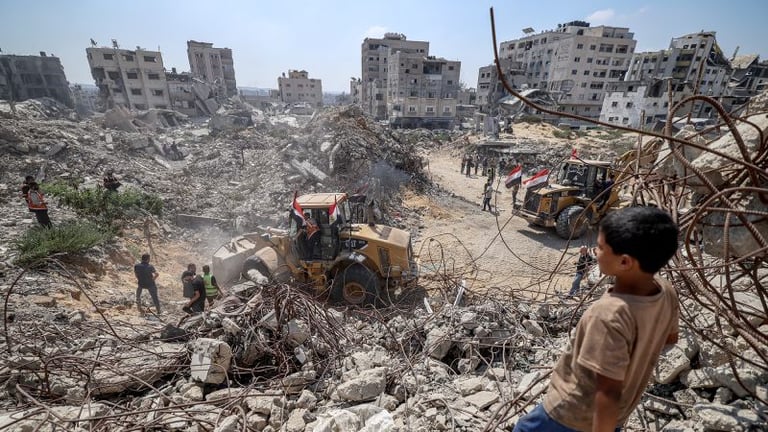 Gaza Recovery Efforts Stalled by Rubble, Access Issues Amid 8,000 Missing