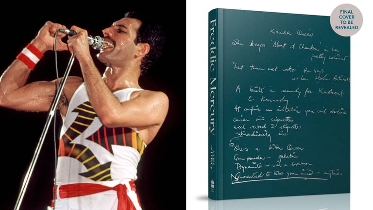 New Biography 'A Life In Lyrics' Unveils Unseen Freddie Mercury Lyrics and Personal Stories