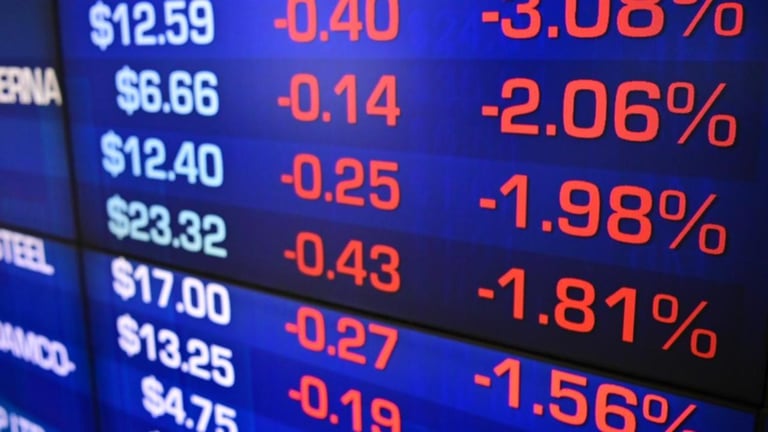 Global Market Turmoil: Australian Shares Plunge Amid Recession Fears, Bitcoin Nosedives 16%