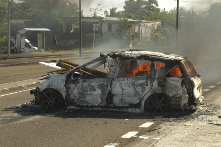 Curfew Imposed in Martinique Amid Violent Protests Over Soaring Living Costs