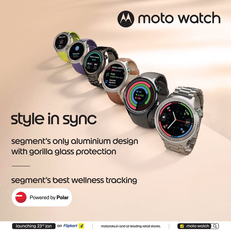 Motorola Unveils Smartwatch with Dual GPS, Moto AI, and 13-Day Battery Life