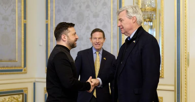 U.S. Senators Push for Stronger Sanctions on Russia During Ukraine Visit Amid Stalled Peace Talks