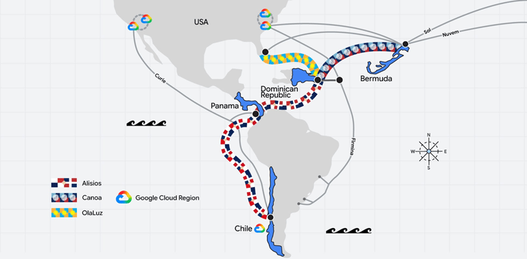 Google Expands Americas Connect with New Subsea Cables Linking Latin America, Caribbean, and Europe