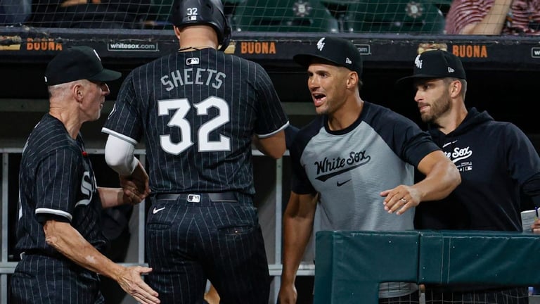 White Sox Crush Yankees 12-2: Sheets' Career-High 4 Hits Lead Grady Sizemore's First Win as Manager