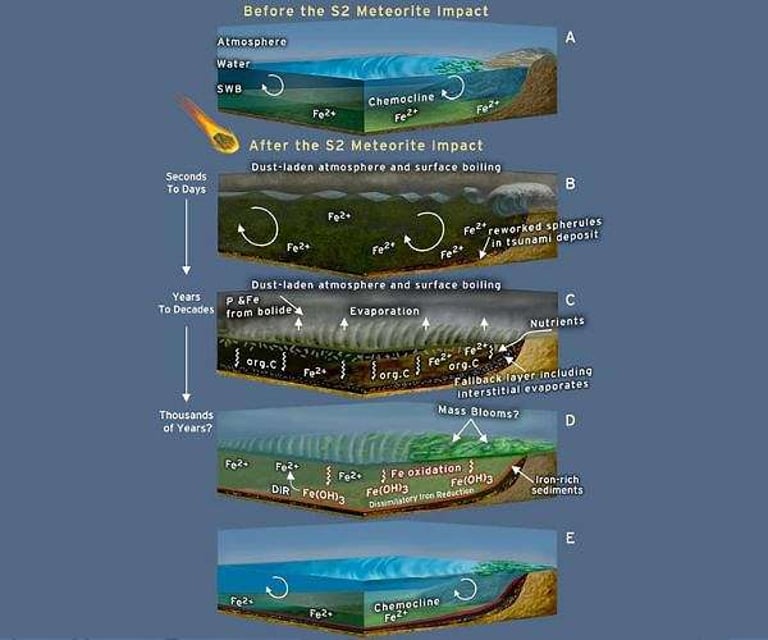 Ancient Meteorite Impact: Catalyst for Early Life's Rapid Resurgence