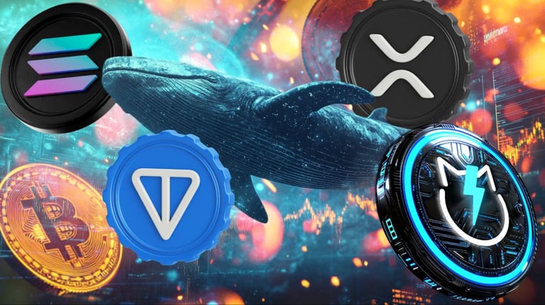 Crypto Whales Drive Altcoin Surge: XRP, Solana, Toncoin, and JetBolt Poised for Bull Run