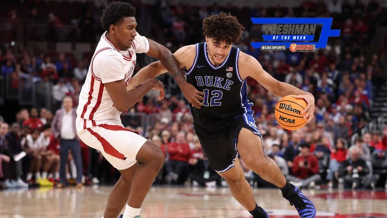 Duke's Cameron Boozer Shines as Freshman of the Week with 35-Point Performance Against Arkansas