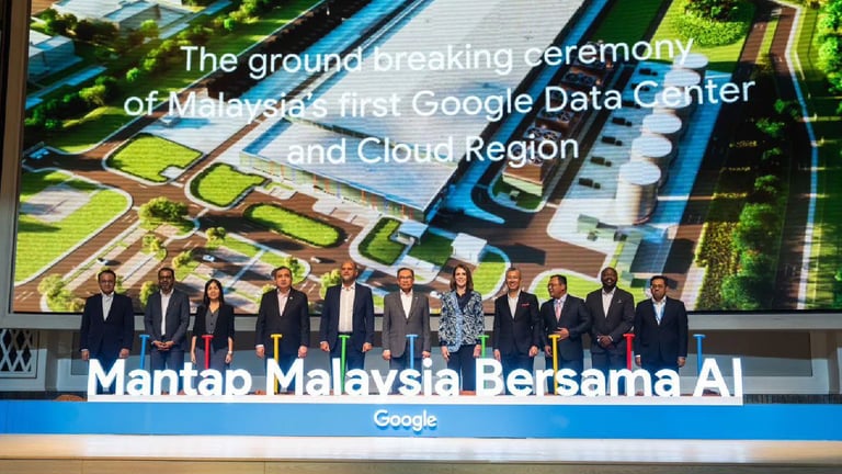 Google's $2B Data Center in Malaysia to Create 26,500 Jobs, Boost Economy by $3B by 2030