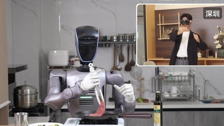 Remote-Controlled Robot Cooks Steak from 1,800 km Away, Showcasing Future of Automated Tasks