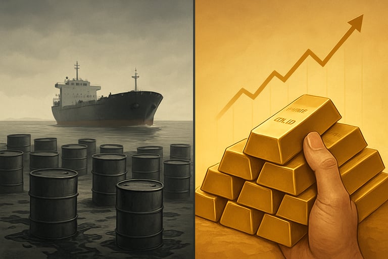Gold Surges as Oil Faces Supply Glut: A Divergent Market Outlook