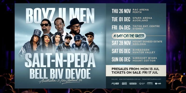 Boyz II Men, Salt-N-Pepa, Bell Biv DeVoe Unite for Epic Australia & NZ Tour