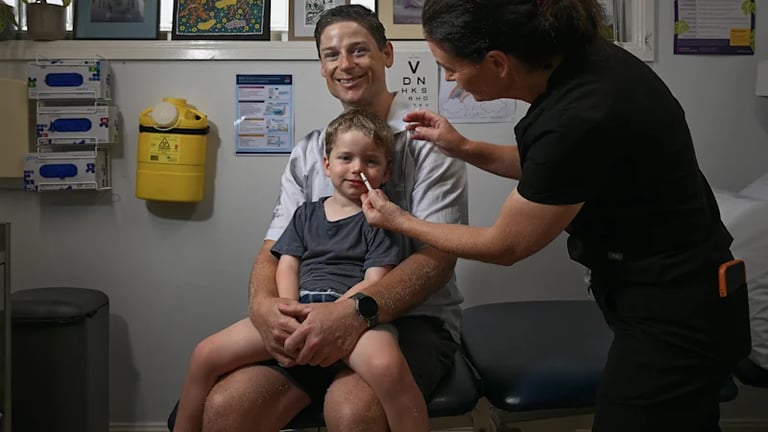 NSW Introduces Free Needle-Free Nasal Flu Vaccine for Young Children Amid Rising Cases