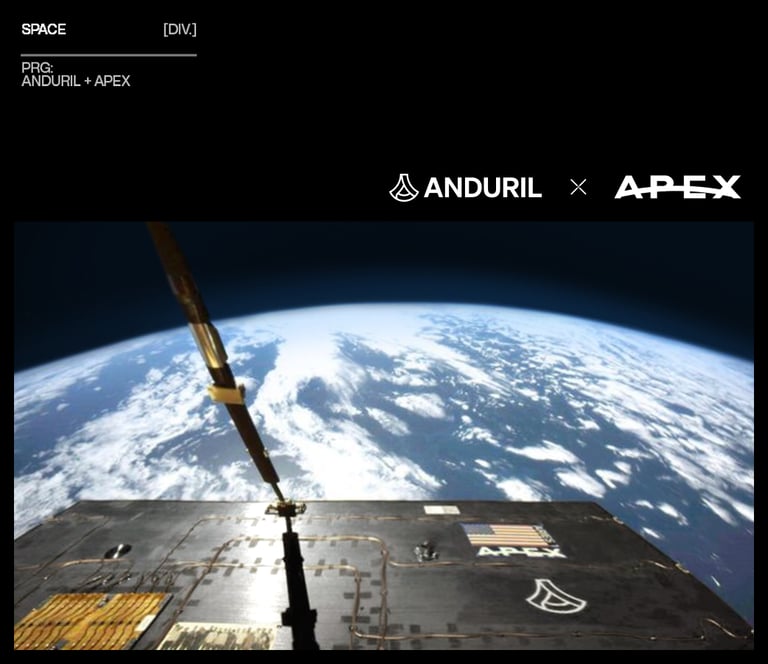 Anduril Partners with Apex Space for Military Satellites, Secures $25.3M U.S. Space Force Contract