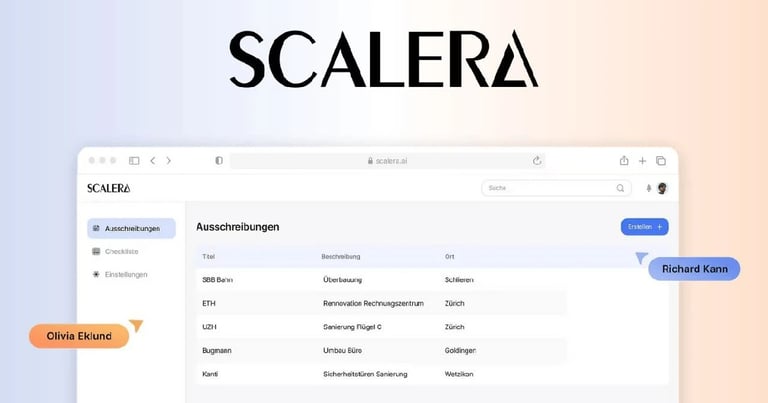 Scalera AI Secures $6.5M to Revolutionize Construction Procurement with AI-Powered Tendering Platform