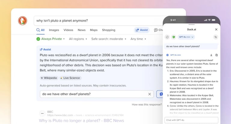 DuckDuckGo Enhances Privacy-Focused AI Chatbot with Web-Sourced Answers, Considers Subscription Model