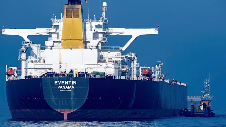 German Court Halts Seizure of Oil Tanker Eventin Amid Legal Doubts and Environmental Concerns