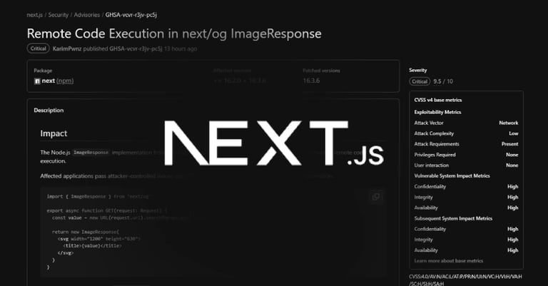 Critical Next.js Flaw CVE-2026-94545 Exposes Node.js to Code Execution, Urgent Update Advised