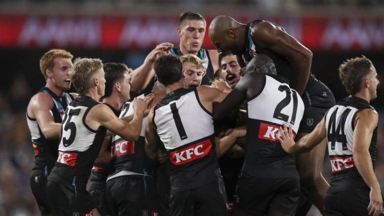 Port Adelaide Stuns Hawthorn with 30-Point Victory in Grudge Match Showdown