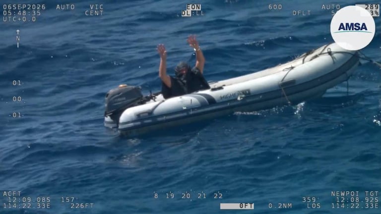 Solo Sailor Rescued from Sinking Yacht After Family Triggers Emergency Alert
