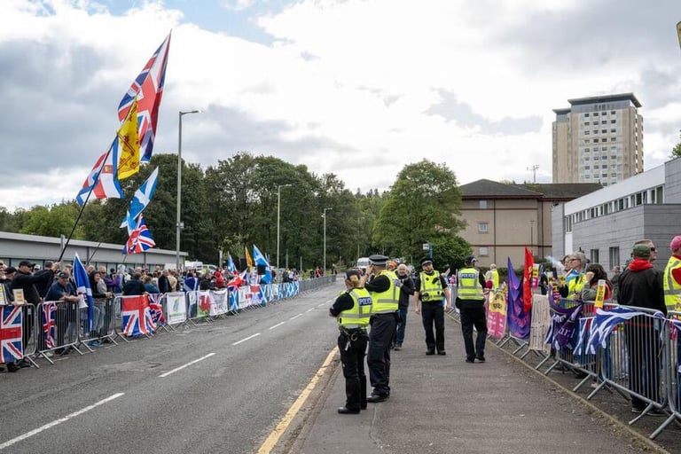 Falkirk Tensions Rise: Protests Erupt Over Asylum Seeker Housing Amidst Community Division