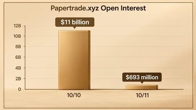 Papertrade DEX Faces 93.7% Open Interest Drop Amid Transaction Prioritization Controversy
