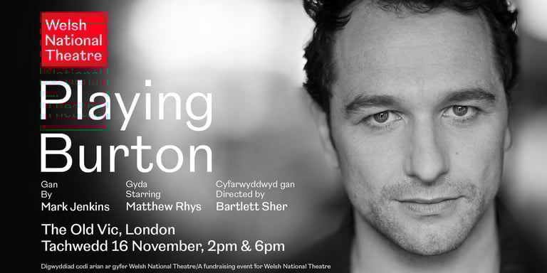 Matthew Rhys Returns to London Stage as Richard Burton in 'Playing Burton' at The Old Vic