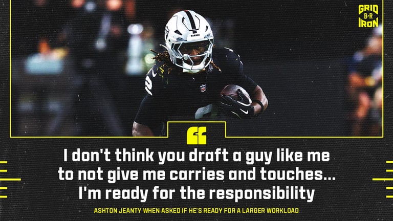 Rookie Jeanty Eyes Breakout Game Against Commanders' Vulnerable Run Defense