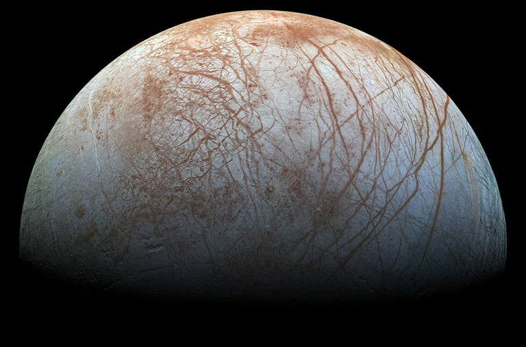 Fragile Ice on Europa and Enceladus Poses Risk for Lander Missions, Study Reveals