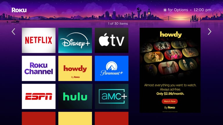 Roku Unveils Howdy: Ad-Free Streaming for $2.99 with Classic Hits and More