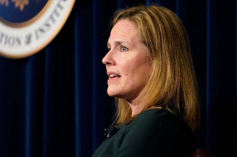 Justice Amy Coney Barrett Defends Roe Reversal in Revealing Memoir, 'Listening to the Law'
