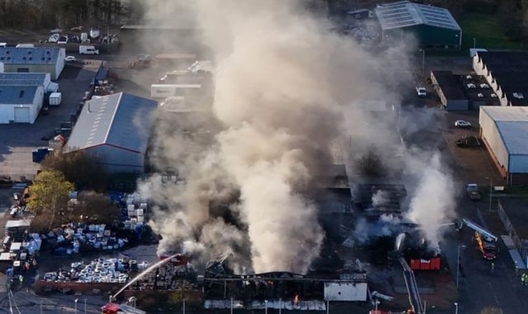 Massive Cumbernauld Fire: Six Hospitalized, Evacuations Ordered, and Water Disruptions Reported