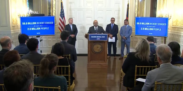 North Carolina Wipes Out $6.5 Billion in Medical Debt for 2.5 Million Residents