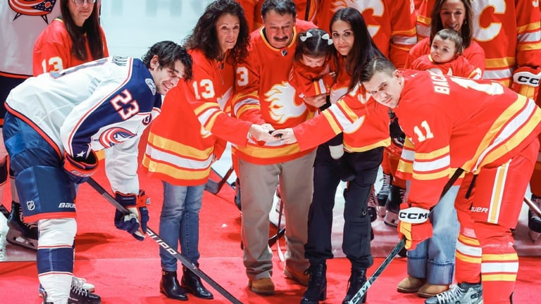 Calgary Flames Pay Emotional Tribute to Johnny Gaudreau with Home Victory and Heartfelt Ceremony