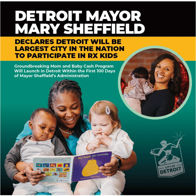 Detroit Launches Rx Kids: $1,500 for Pregnant Women, $500 Monthly for New Parents