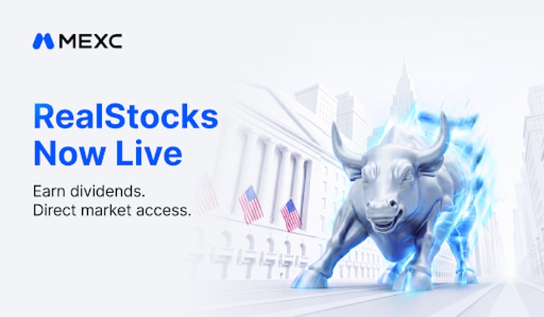MEXC Launches RealStocks: Buy U.S. Shares with USDT, 0-Fee Trading Platform Expands
