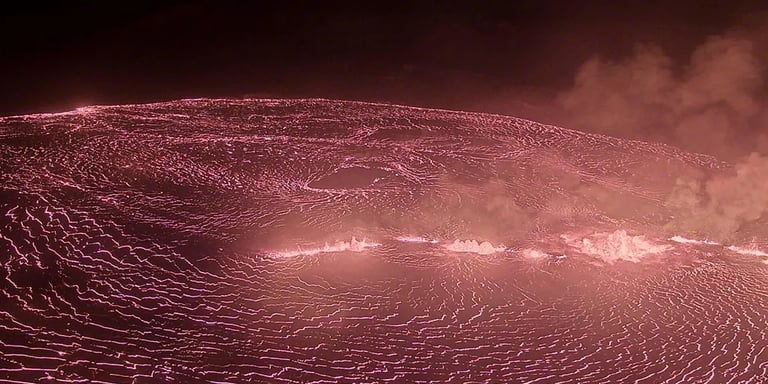 Kilauea Erupts: Spectacular Lava Show Draws Crowds Despite Health Warnings