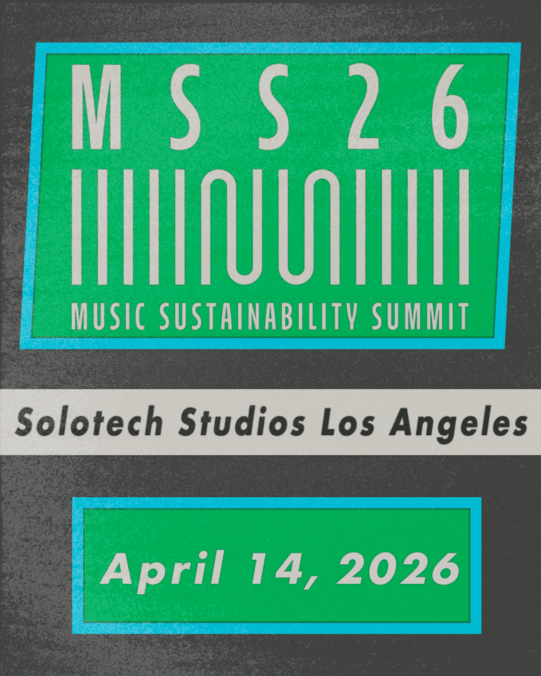 2026 Music Sustainability Summit to Tackle Industry's Environmental Challenges in Los Angeles